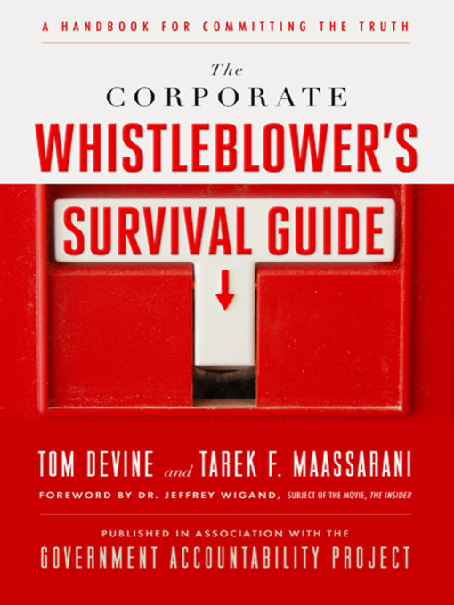 Title details for The Corporate Whistleblower's Survival Guide by Tom Devine - Wait list